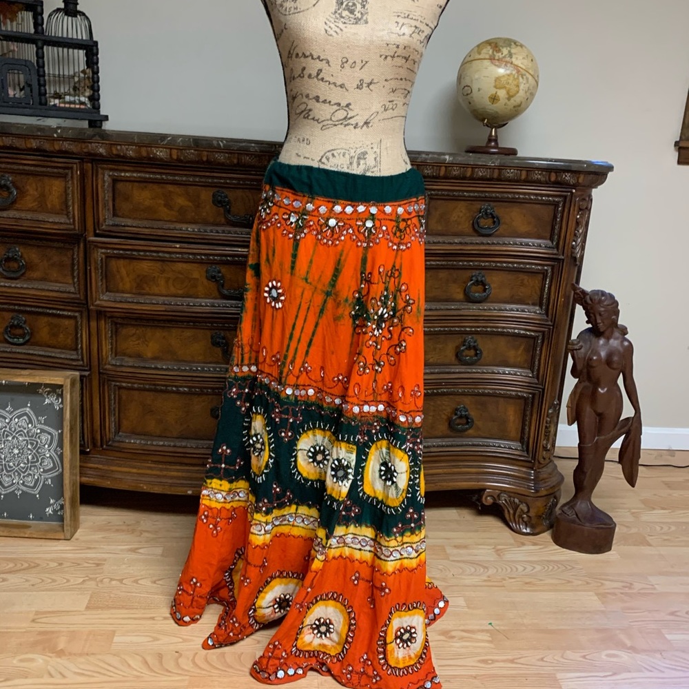 1990 highly embellished Hippy skirt!!